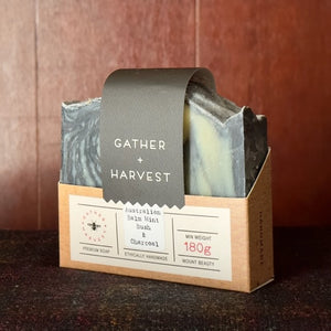 Gather + Harvest Balm Mint & Charcoal Soap