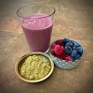 Berry Smoothie with Pumpkin Seed Flour