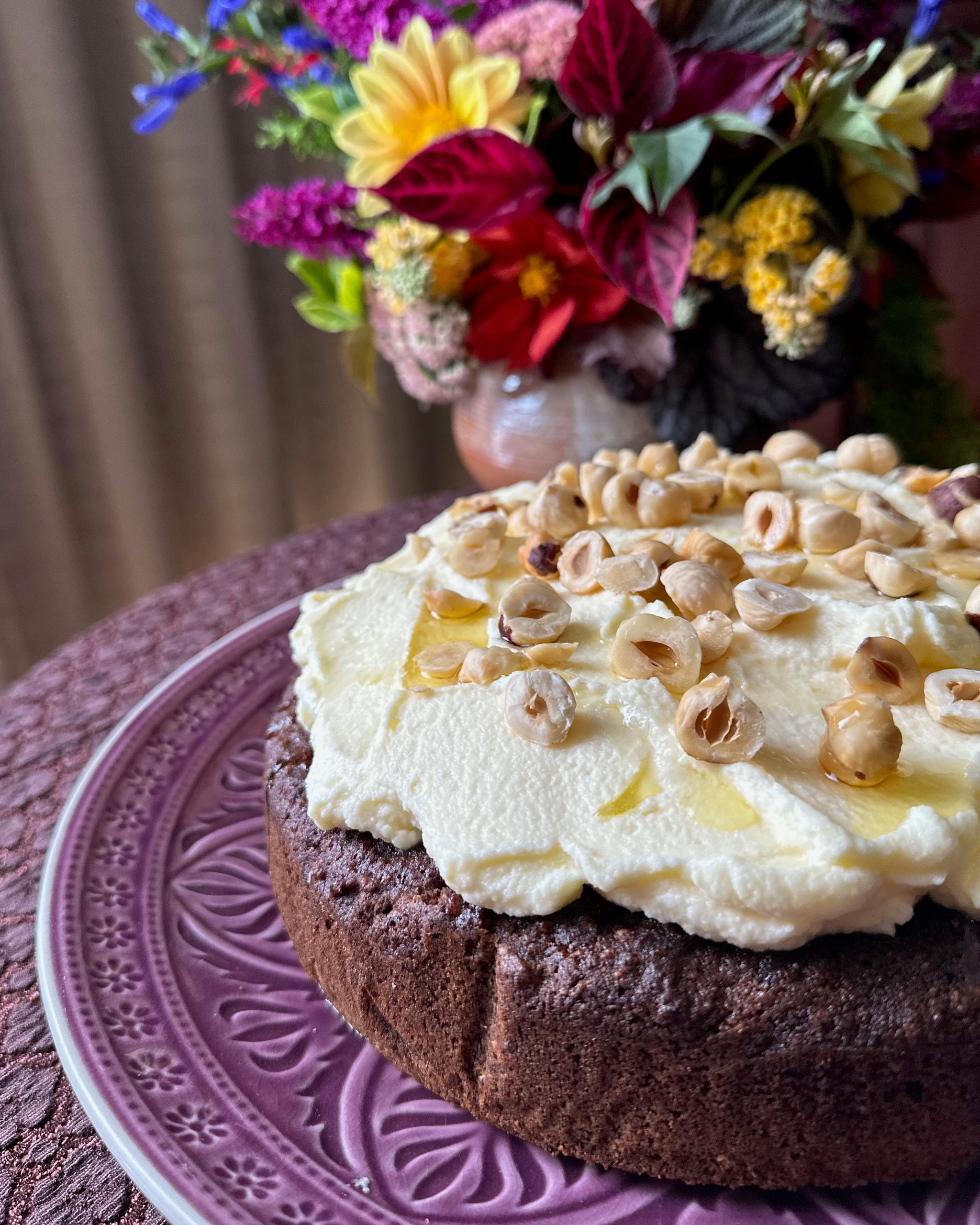 Hazelnut Saffron Celebration Cake - Pepo Farms