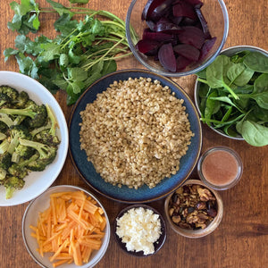 Winter Grain Salad with Raspberry Vinaigrette